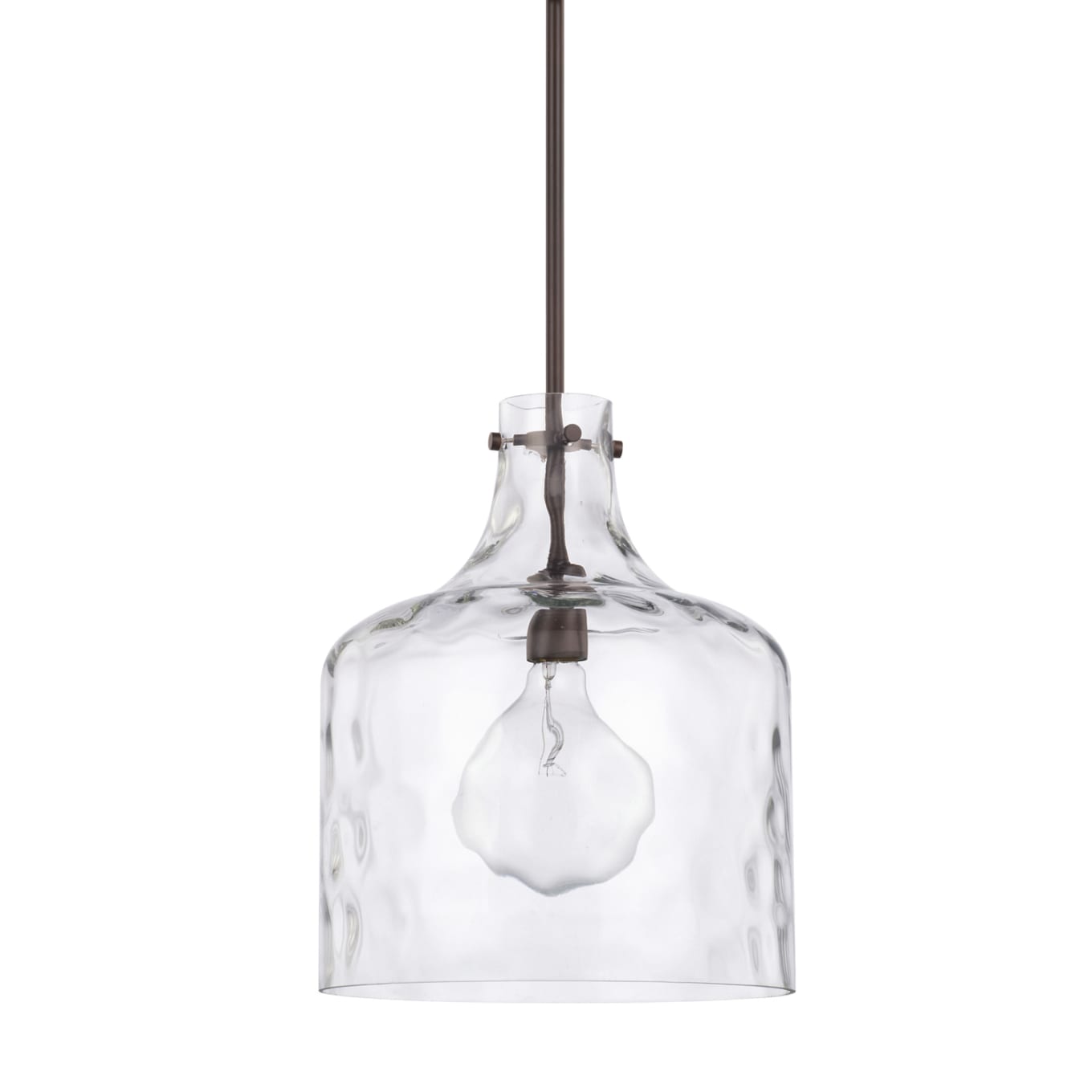 Franklite Ripple Bronze Single Wall Light Complete With Clear Glass ...